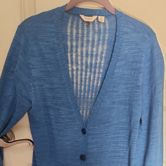 Lucky Brand Blue Cardigan Sweater - Picture 3 of 7